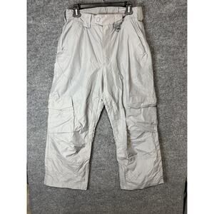 Slalom Snow Pants Mens Small Gray Insulated Nylon Cargo Ski Snowboard Winter